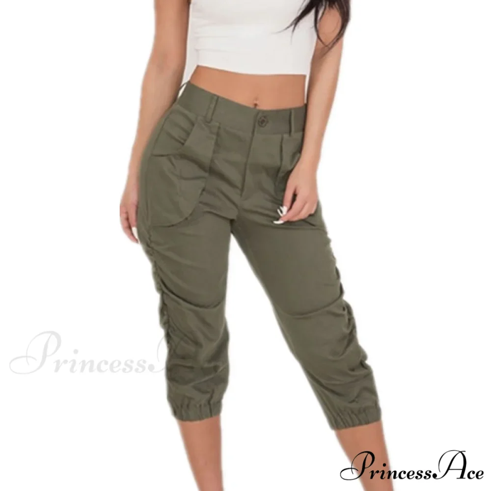 Fashion Casual Jogger Capris Pants - Image 2