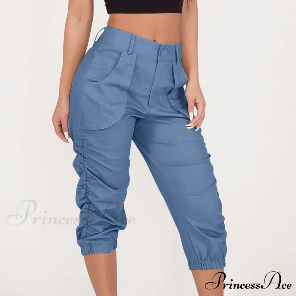Fashion Casual Jogger Capris Pants - Image 9