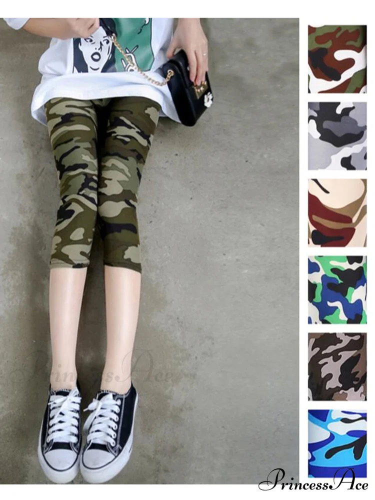 Camouflage Leggings Fitness Capris Pants - Image 5