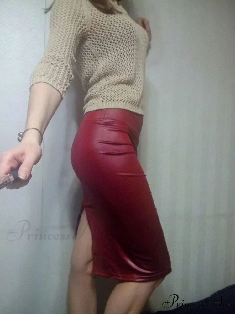 Women New Fashion Back Split Sexy Skirt - Image 4