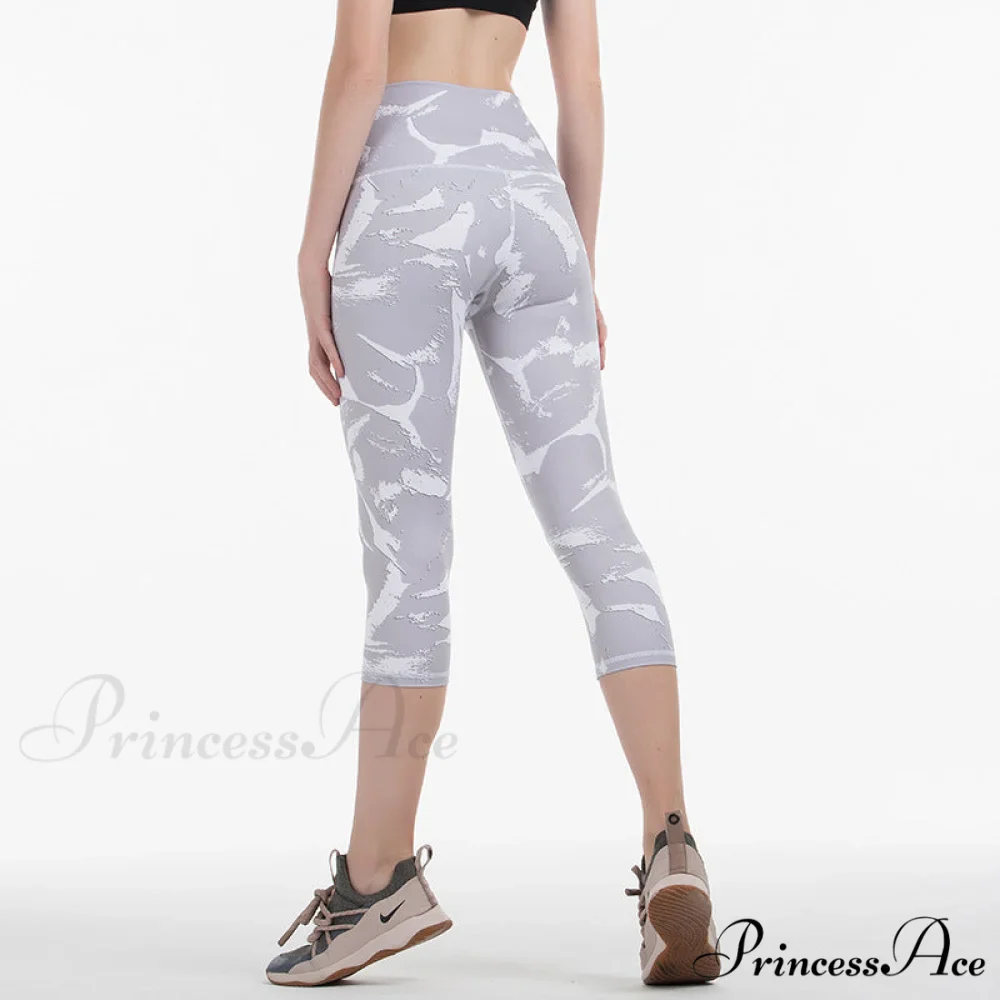 Yoga Crop High Waist Sports Capris Leggings - Image 11