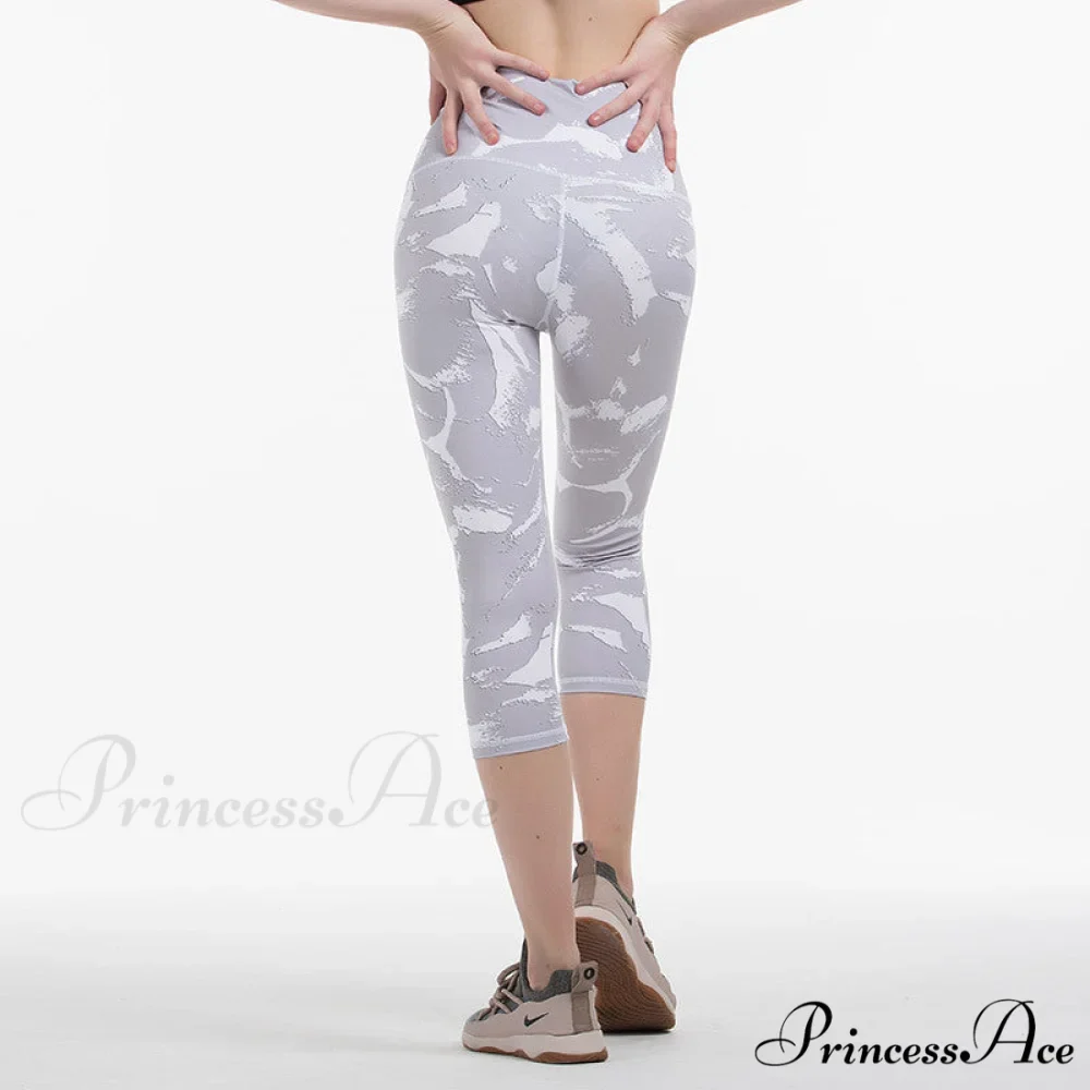 Yoga Crop High Waist Sports Capris Leggings - Image 3