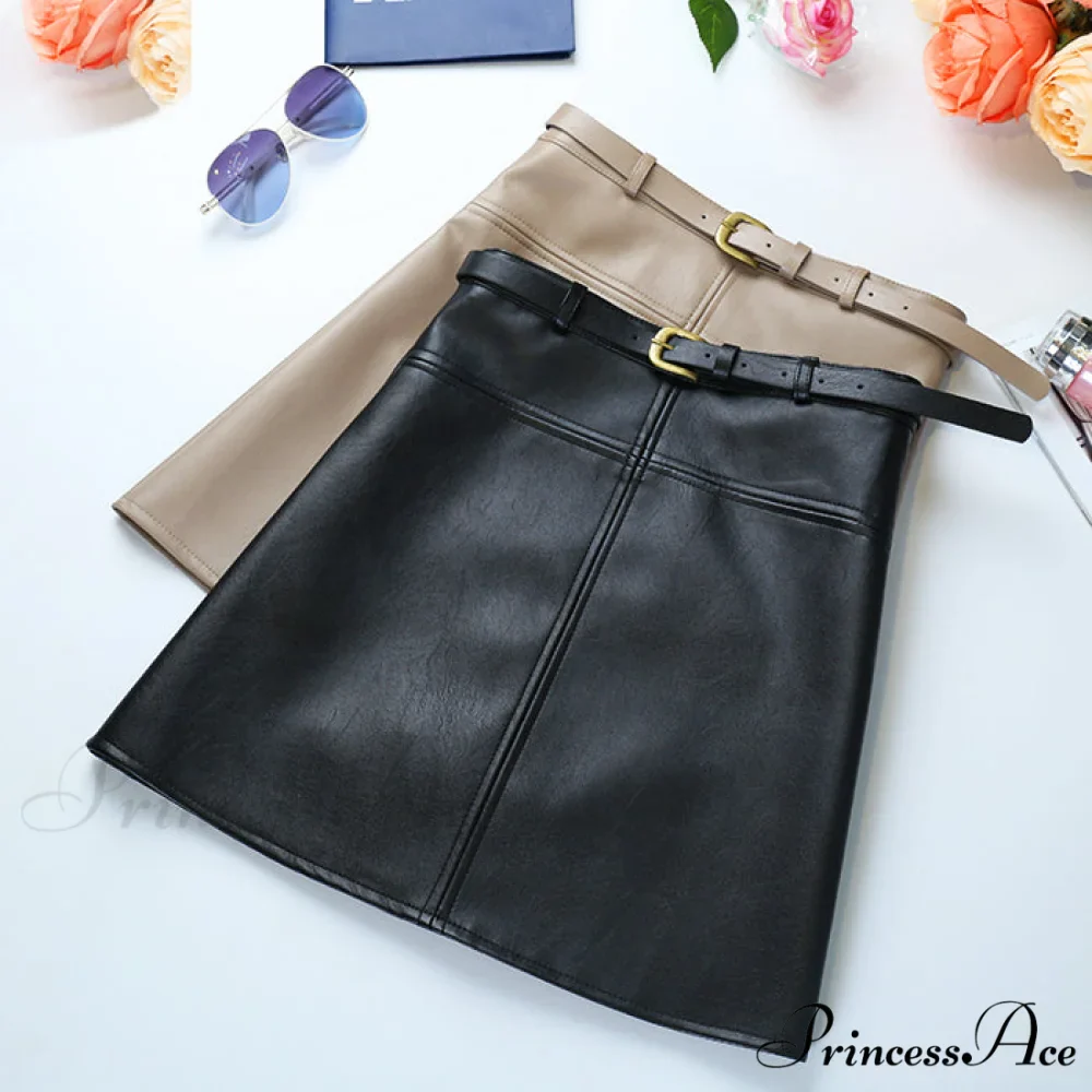 Women New Trend PU Leather Pencil Skirt - Image 4