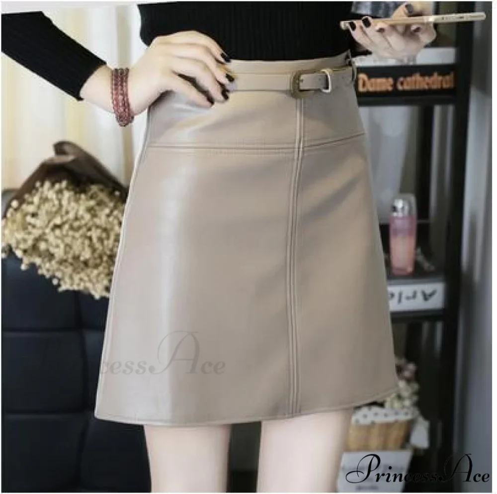 Women New Trend PU Leather Pencil Skirt - Image 6
