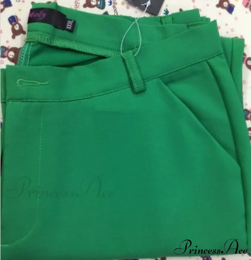 Slim Straight All Match Casual Capris Pants - Image 10
