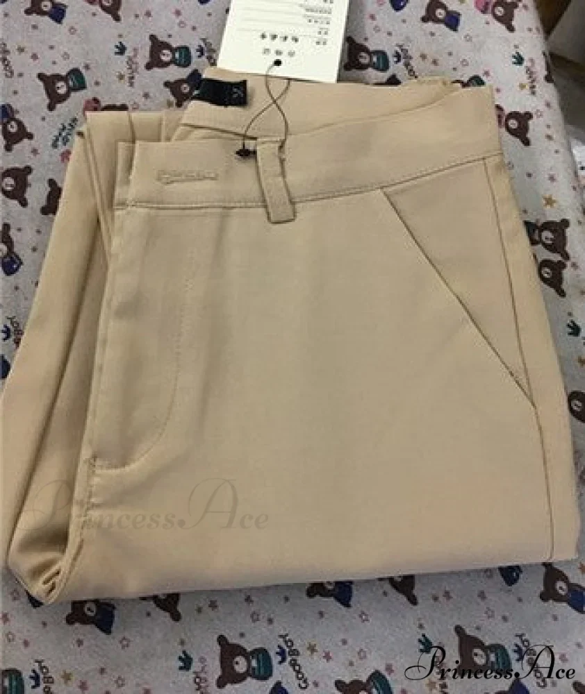 Slim Straight All Match Casual Capris Pants - Image 13