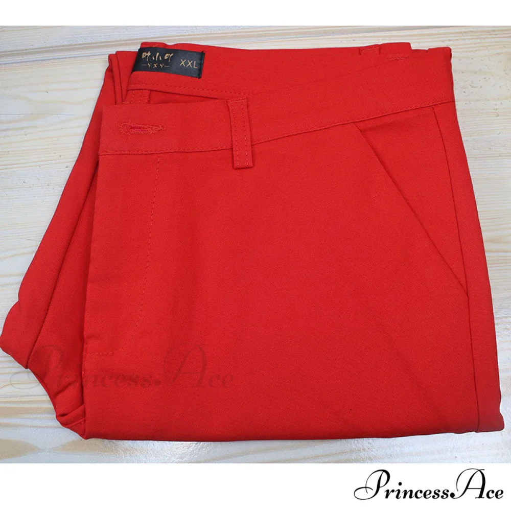 Slim Straight All Match Casual Capris Pants - Image 15