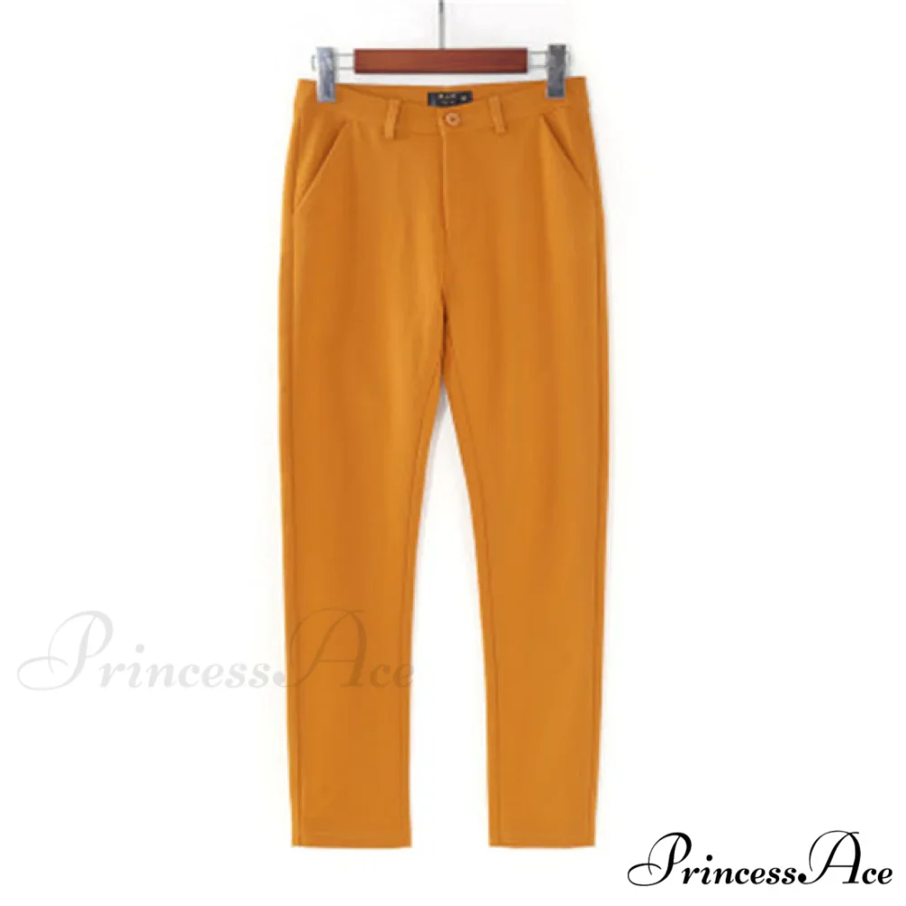 Slim Straight All Match Casual Capris Pants - Image 17