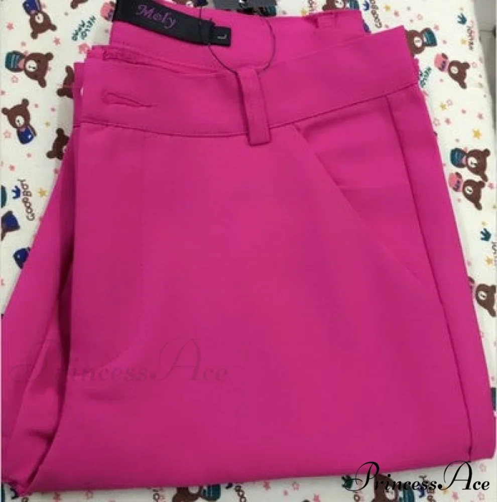 Slim Straight All Match Casual Capris Pants - Image 19