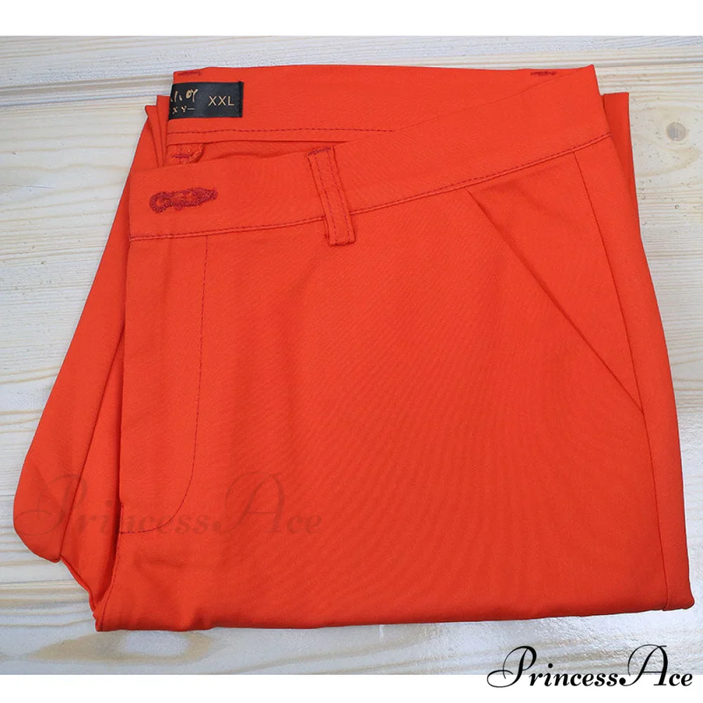 Slim Straight All Match Casual Capris Pants - Image 21