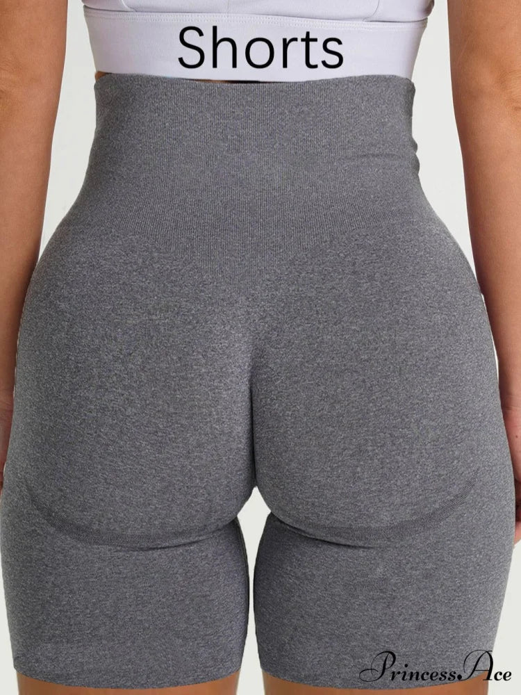 Sport Slim Shorts Seamless Leggings - Image 24