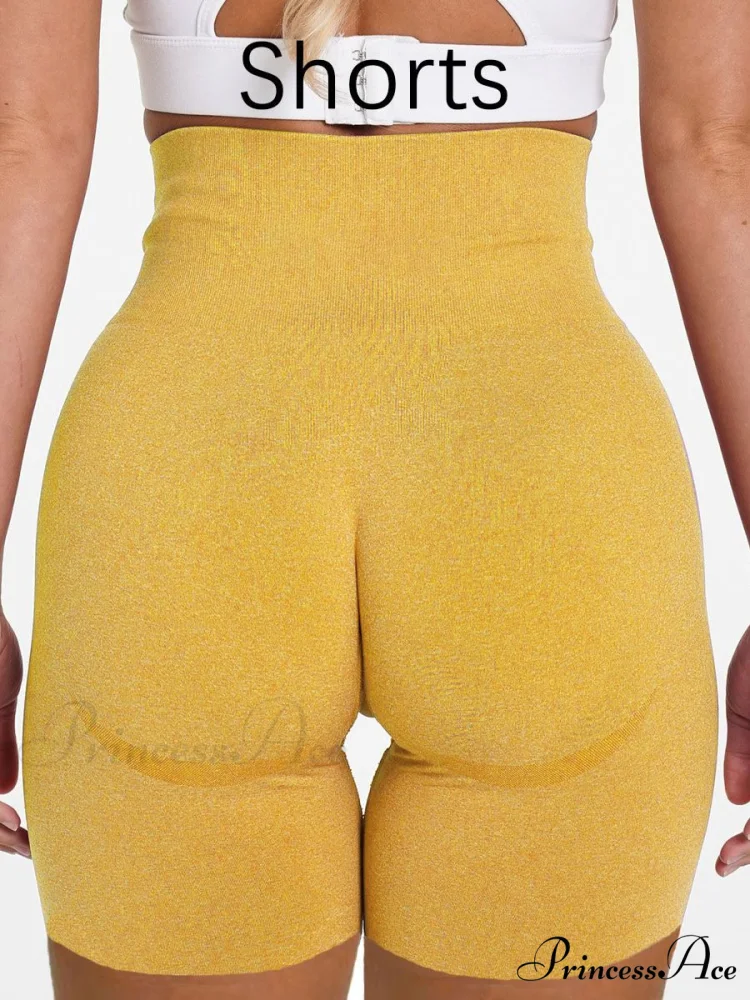 Sport Slim Shorts Seamless Leggings - Image 26