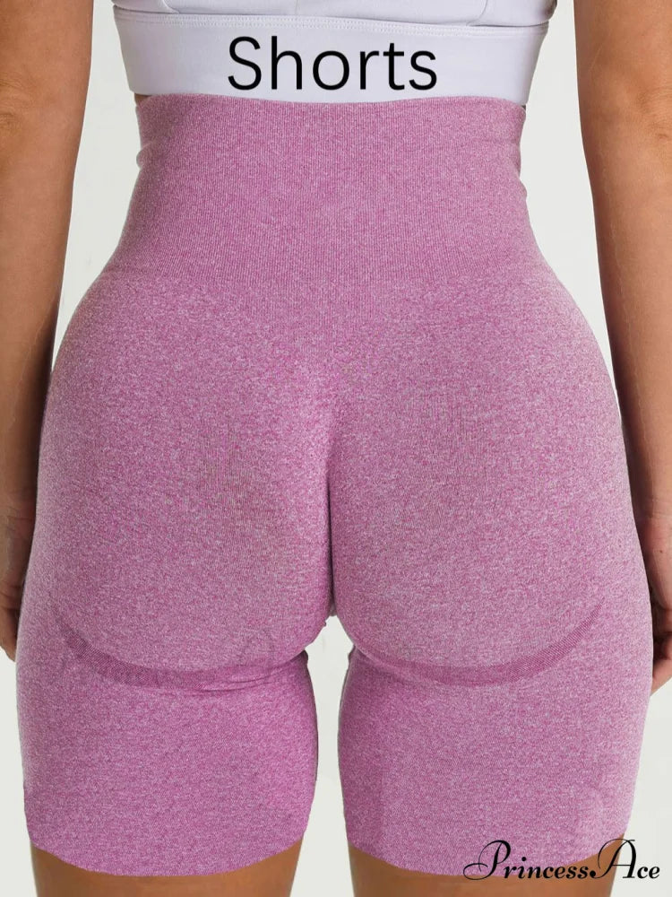 Sport Slim Shorts Seamless Leggings - Image 31