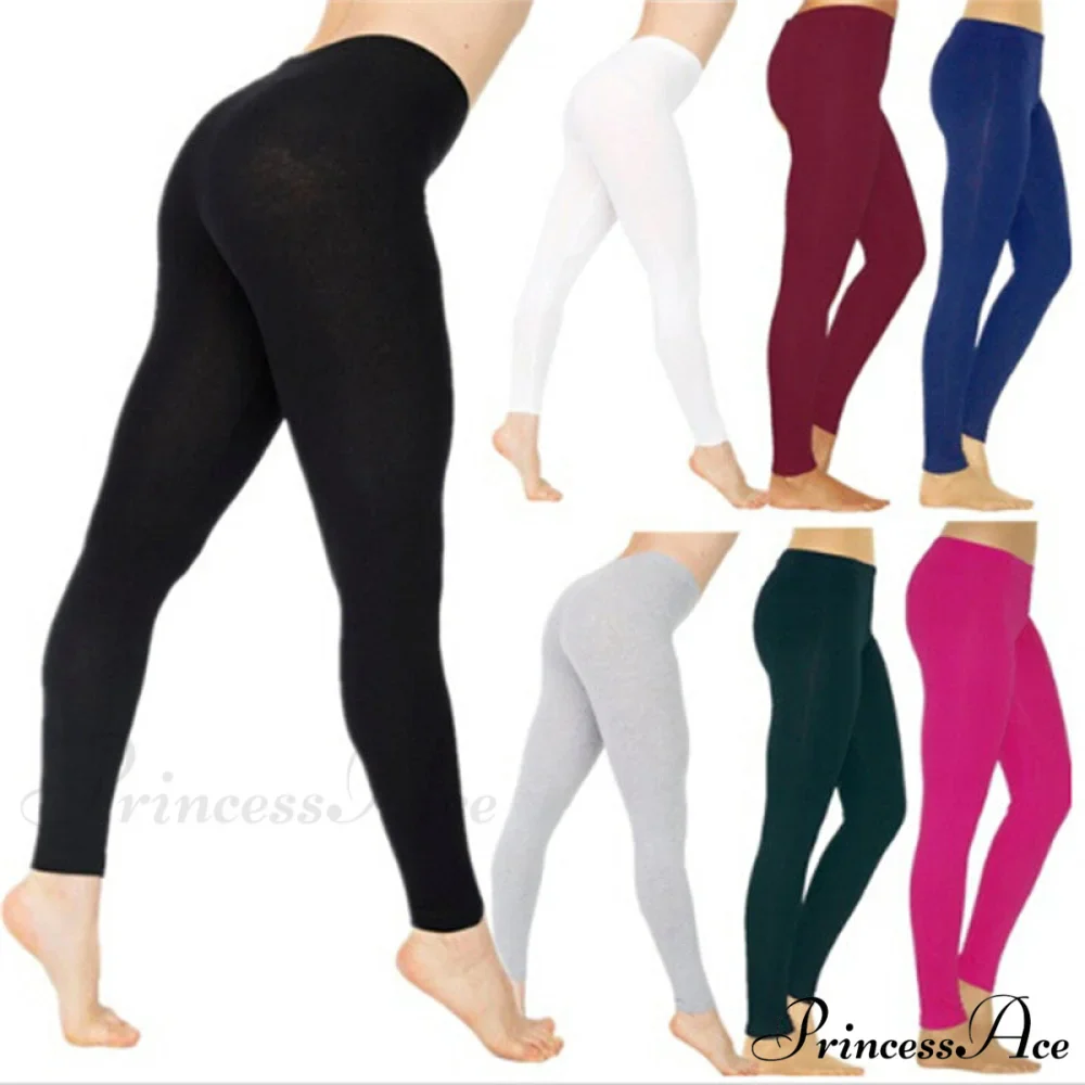 Casual Sport Fitness Cotton Leggings - Image 2