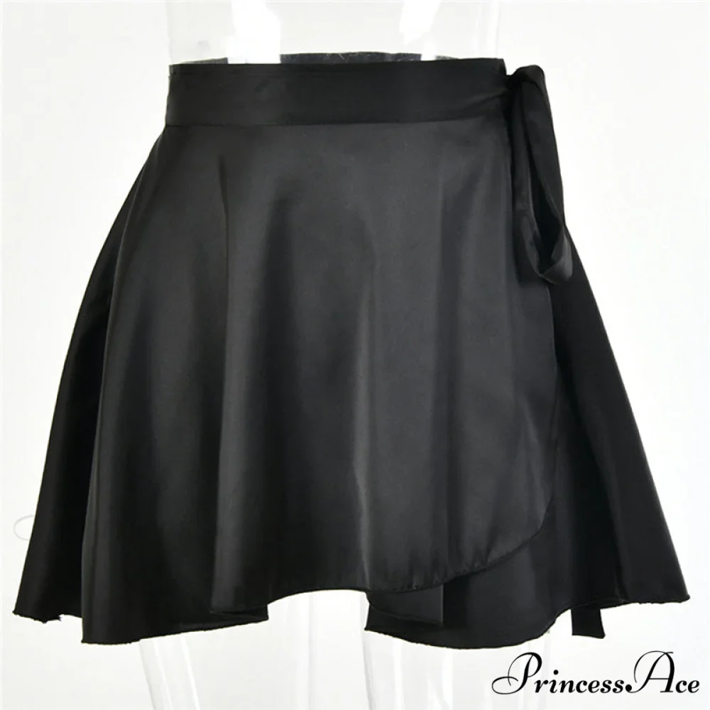 White Elegant Satin Skirts - Image 5
