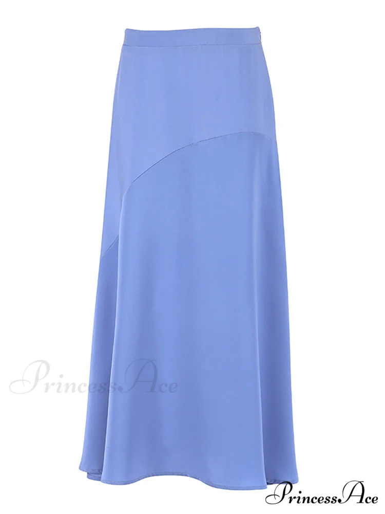 Chic Trumpet Satin Silky Skirt - Image 7