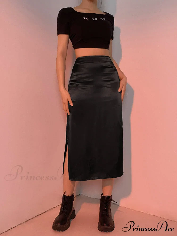 Vintage Brown High Waist Skirt - Image 6