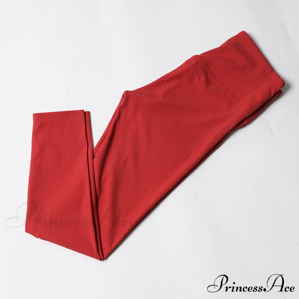 Ribbed Yoga Pants Seamless Sports Leggings - Image 13