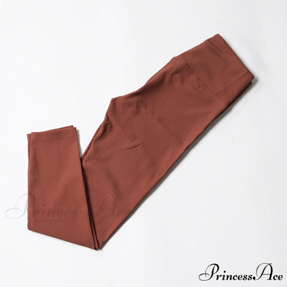 Ribbed Yoga Pants Seamless Sports Leggings - Image 7