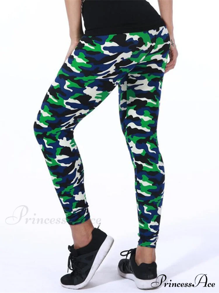 Camouflage Graffiti Style Slim Stretch Trouser - Image 12