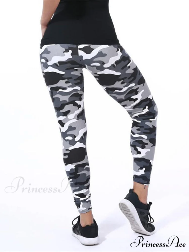 Camouflage Graffiti Style Slim Stretch Trouser - Image 14