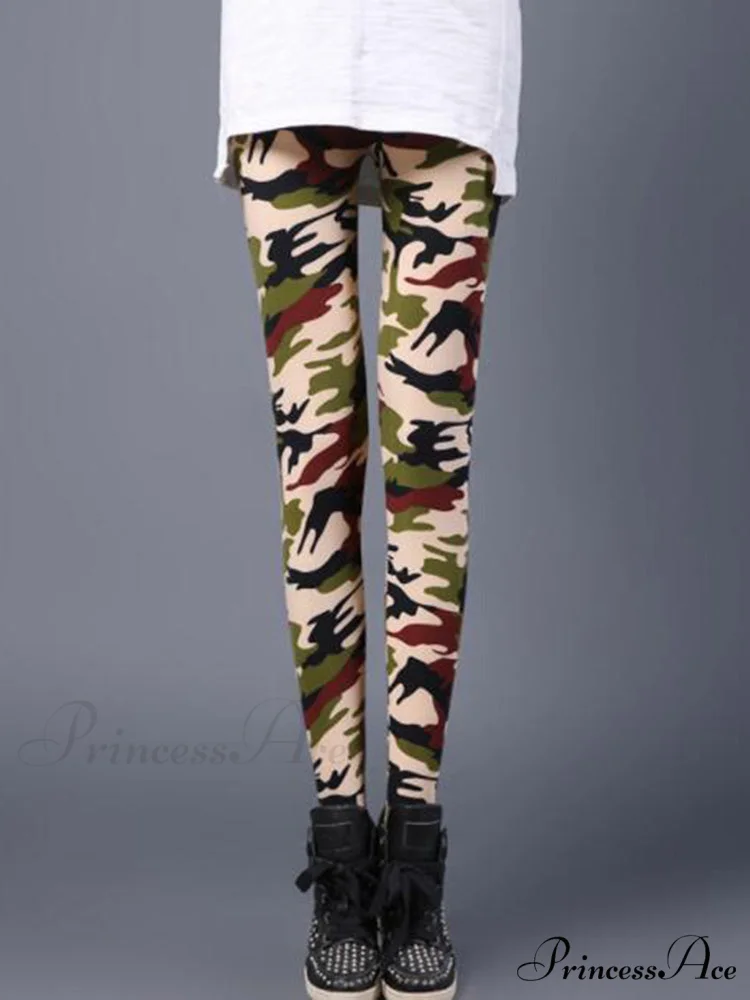 Camouflage Graffiti Style Slim Stretch Trouser - Image 15
