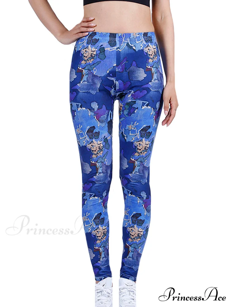 Camouflage Graffiti Style Slim Stretch Trouser - Image 18