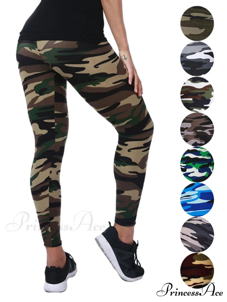 Camouflage Graffiti Style Slim Stretch Trouser - Image 2