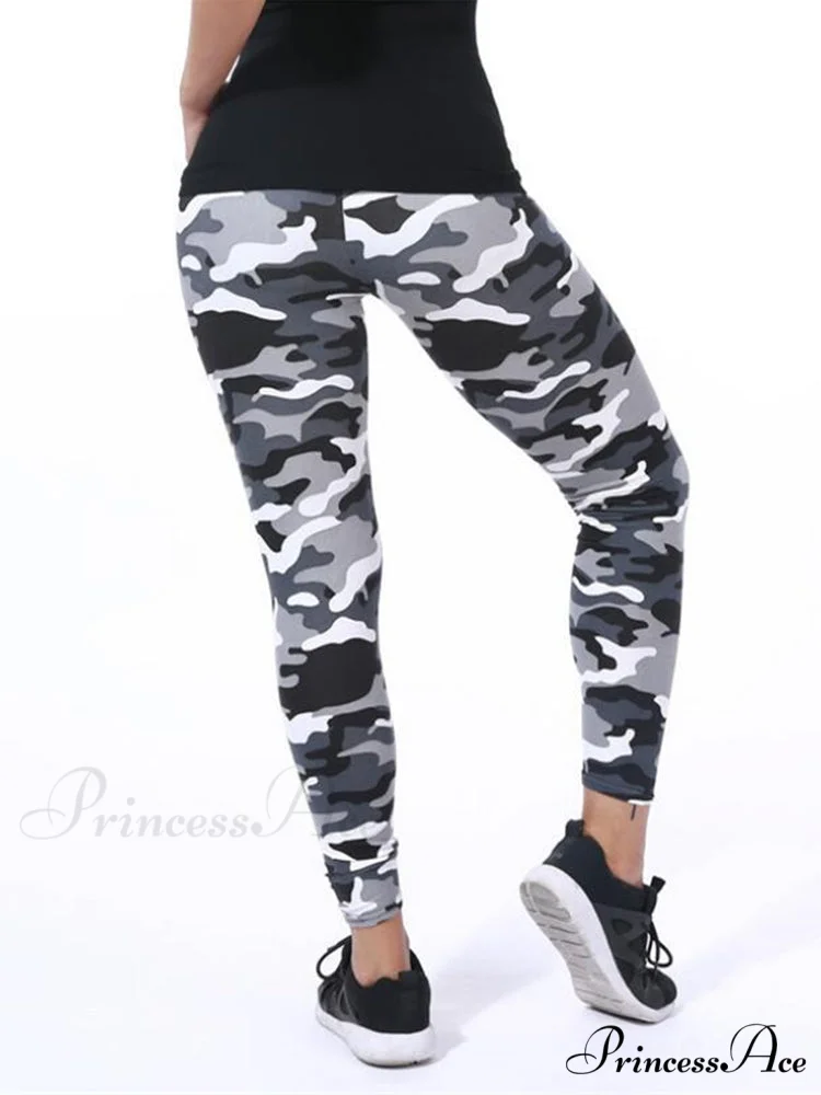 Camouflage Graffiti Style Slim Stretch Trouser - Image 3
