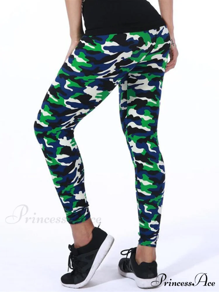 Camouflage Graffiti Style Slim Stretch Trouser - Image 6