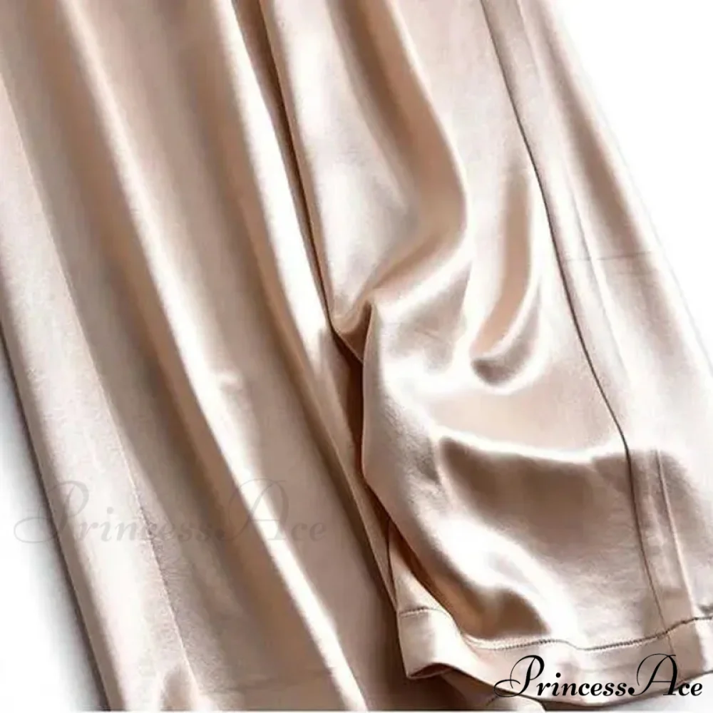 Satin Straight-leg Casual Pants - Image 5