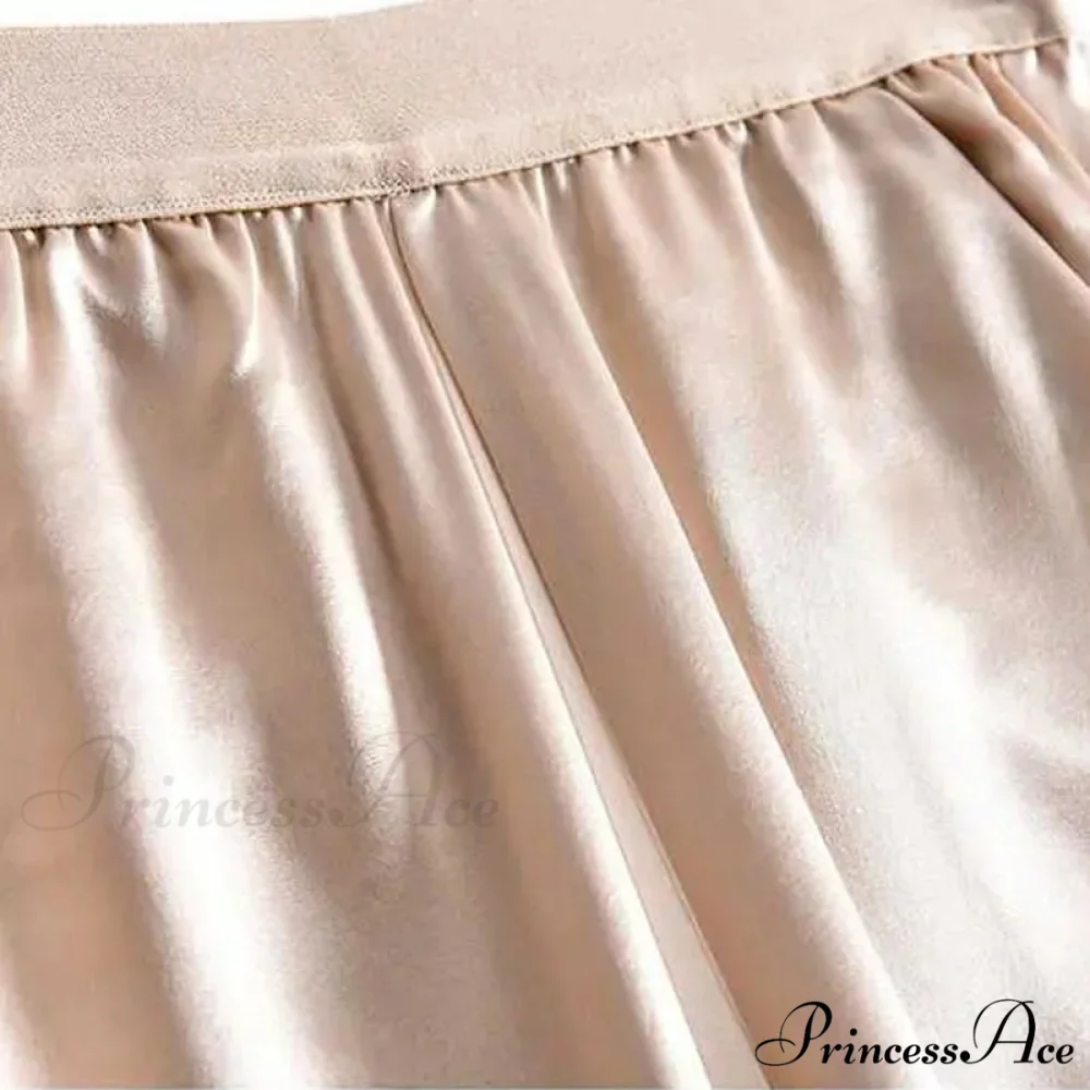 Satin Straight-leg Casual Pants - Image 6