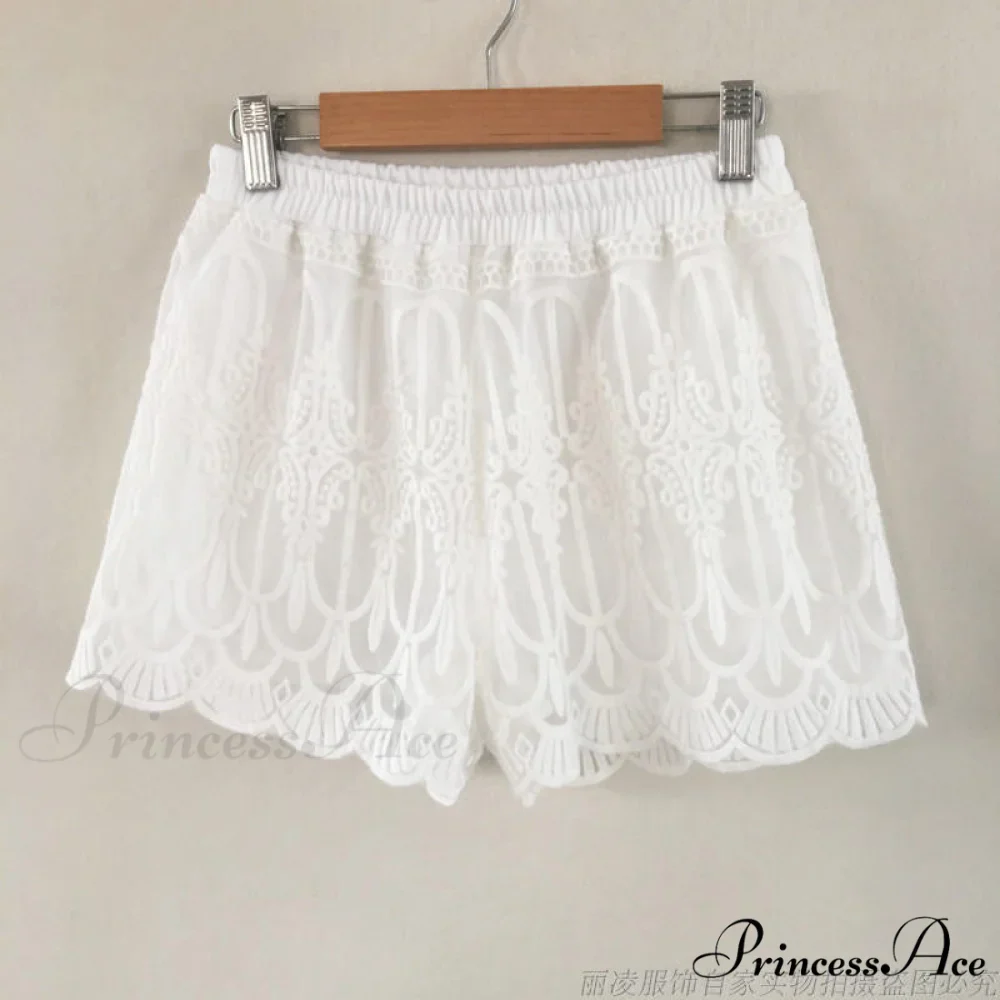 High Waist Sexy Lace Shorts - Image 3