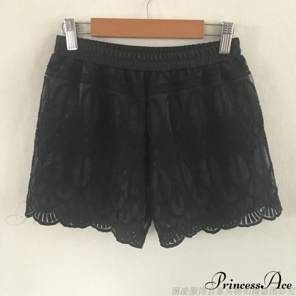 High Waist Sexy Lace Shorts - Image 6