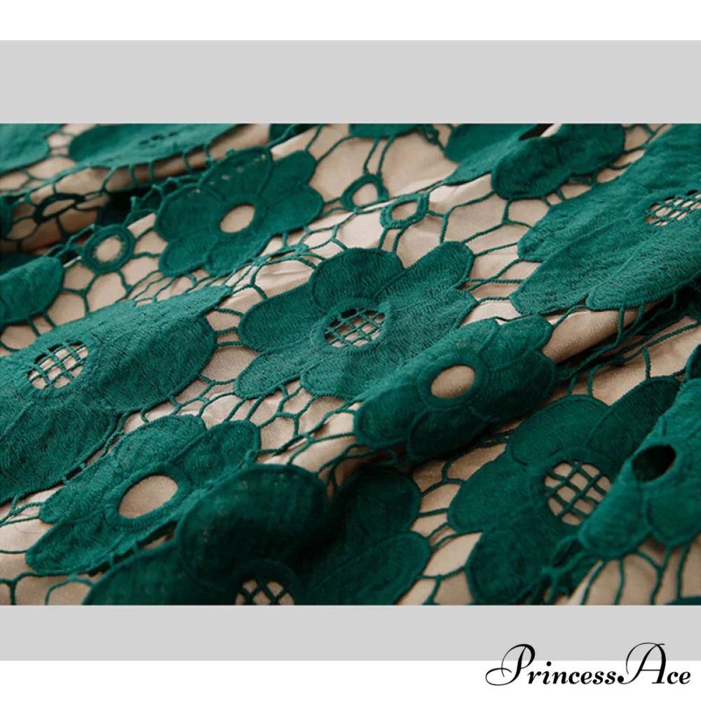 Elegant Flower Hollow Out Lace Skirts - Image 5