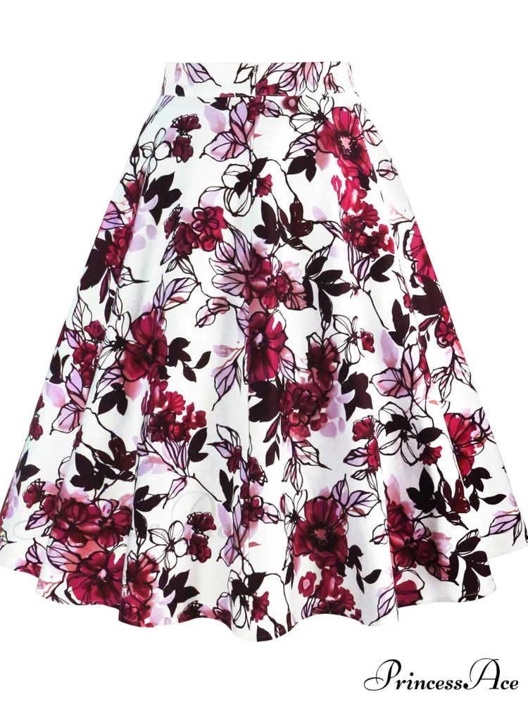 Runway Vintage Rockabilly Midi Skirt - Image 8