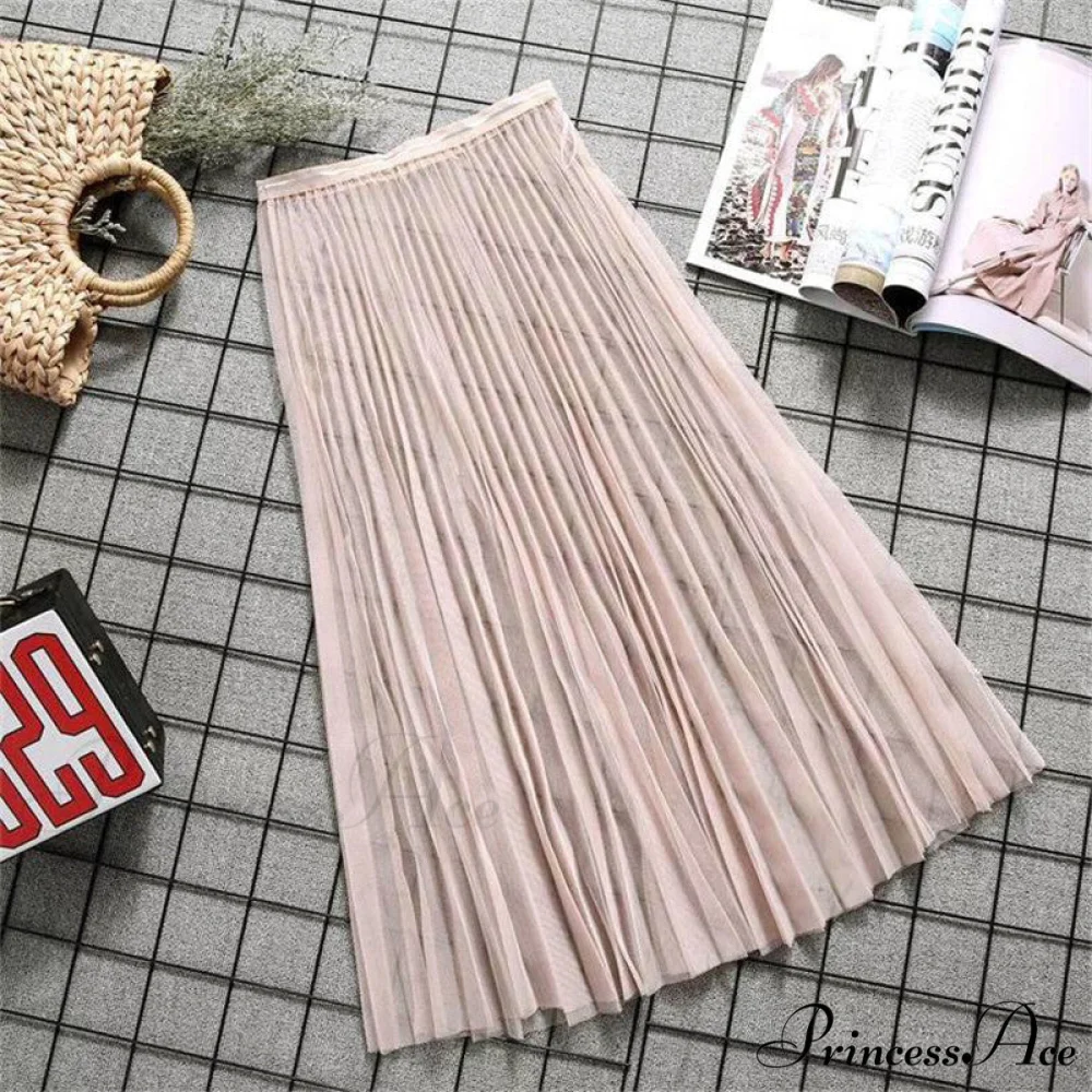 Sexy Mesh Lace Transparent Long Tulle Skirt - Image 7
