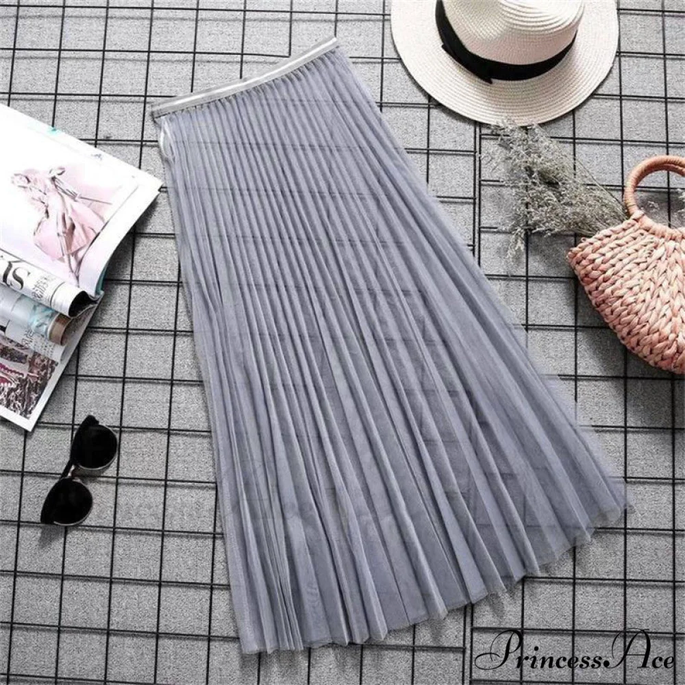 Sexy Mesh Lace Transparent Long Tulle Skirt - Image 9