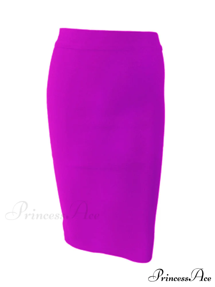 Solid Color Sexy Bodycon Party Bandage Skirt - Image 10