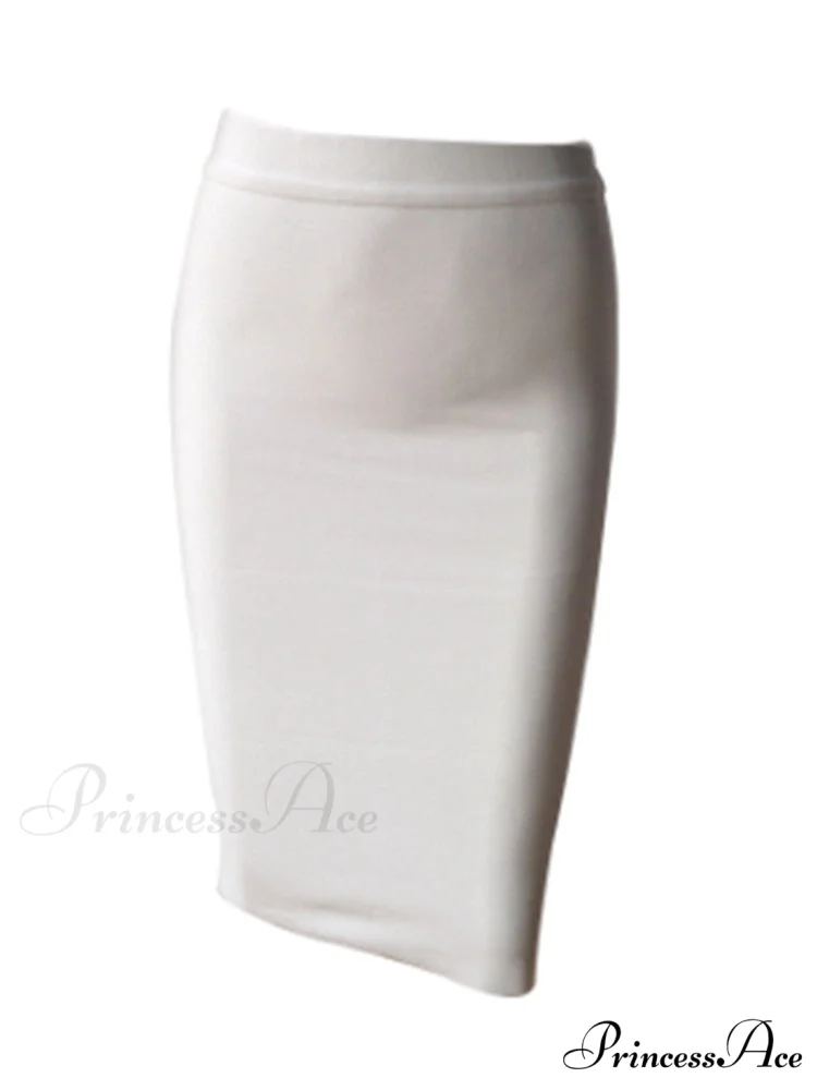 Solid Color Sexy Bodycon Party Bandage Skirt - Image 16