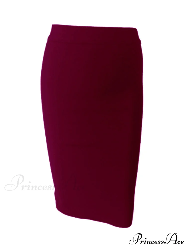 Solid Color Sexy Bodycon Party Bandage Skirt - Image 18