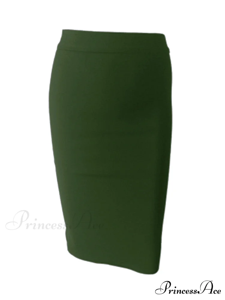 Solid Color Sexy Bodycon Party Bandage Skirt - Image 5