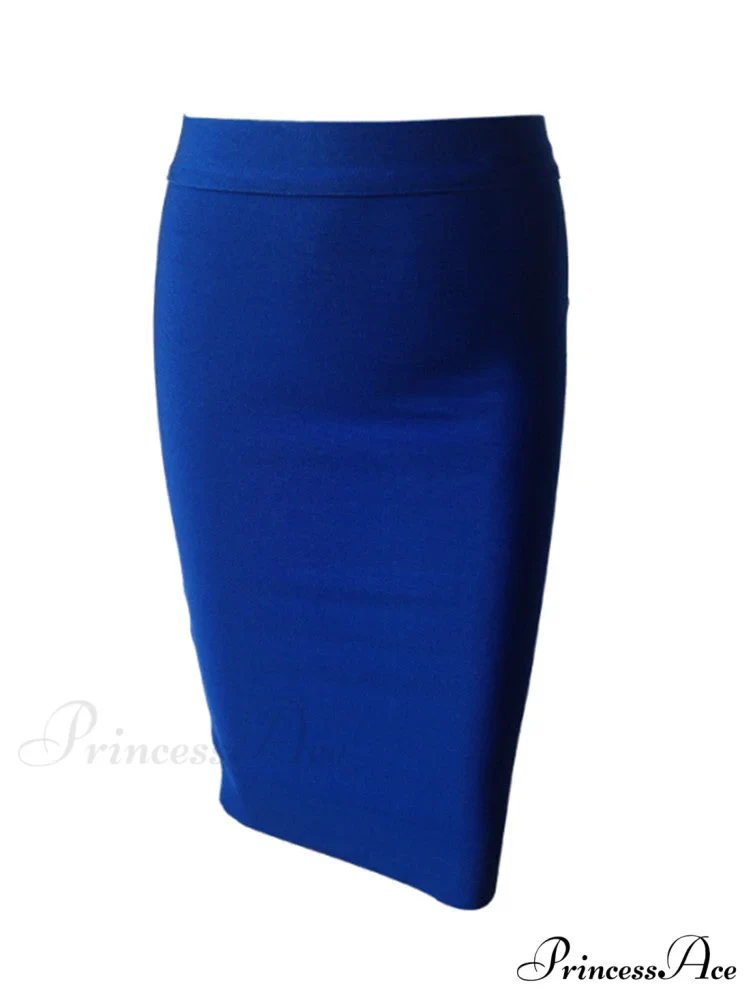 Solid Color Sexy Bodycon Party Bandage Skirt - Image 8