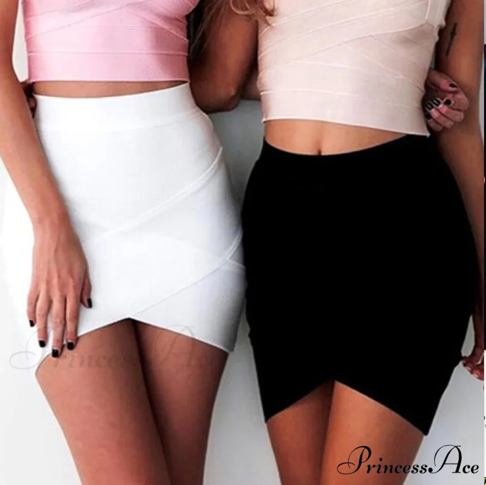 Ladies Rayon Pencil Bandage Skirt - Image 4