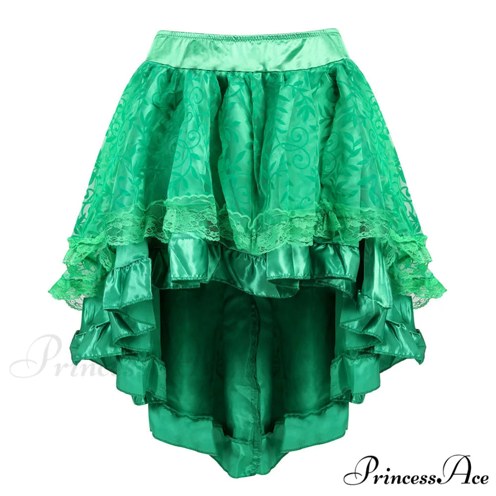 Sexy Steampunk Lace Floral Skirt - Image 2