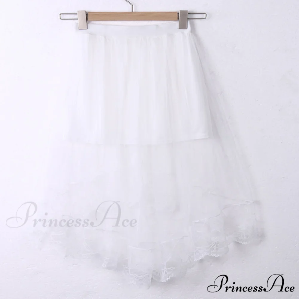 Vintage Stretch High Waist Lace Skirt - Image 8