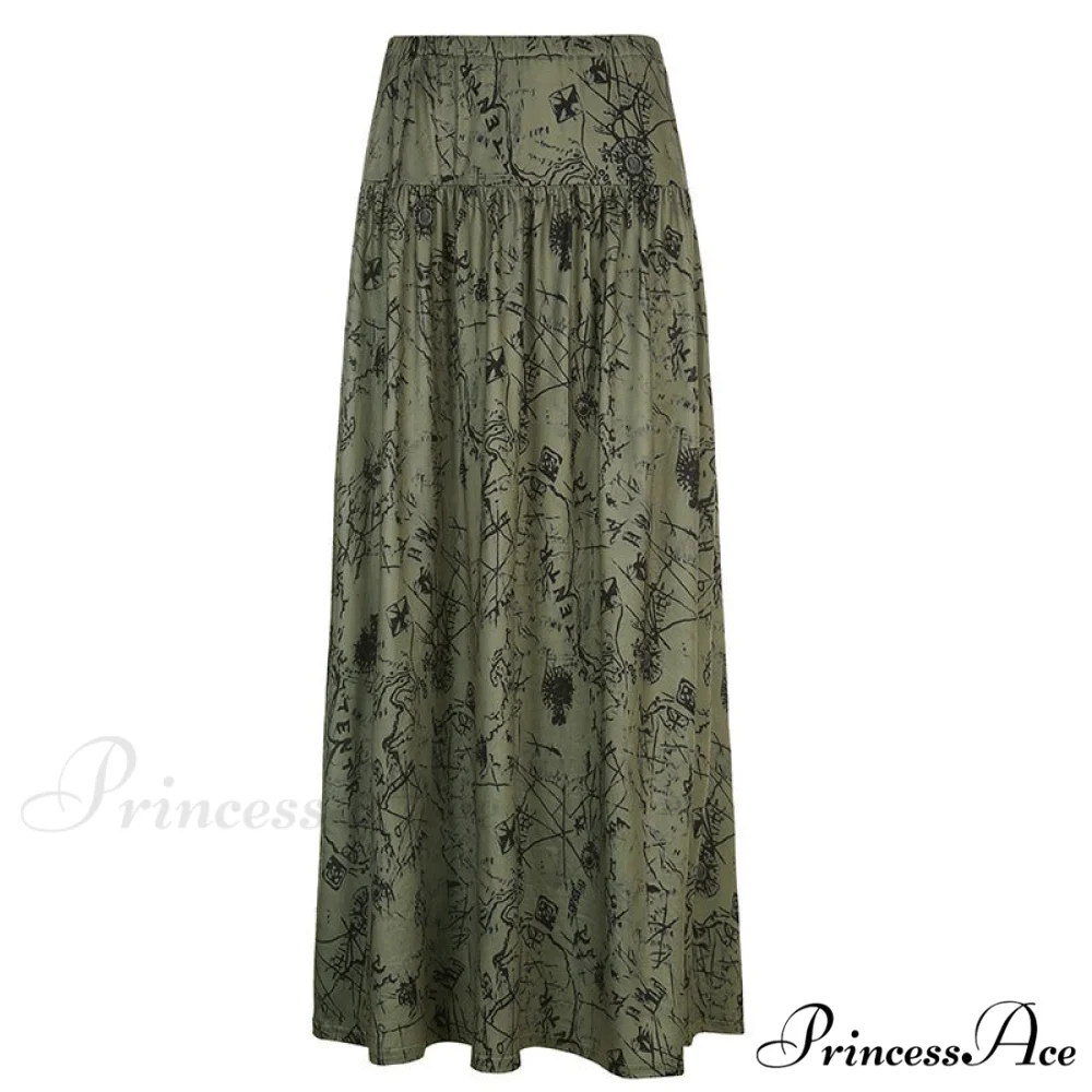 Vintage Long Floral Maxi Skirt - Image 16