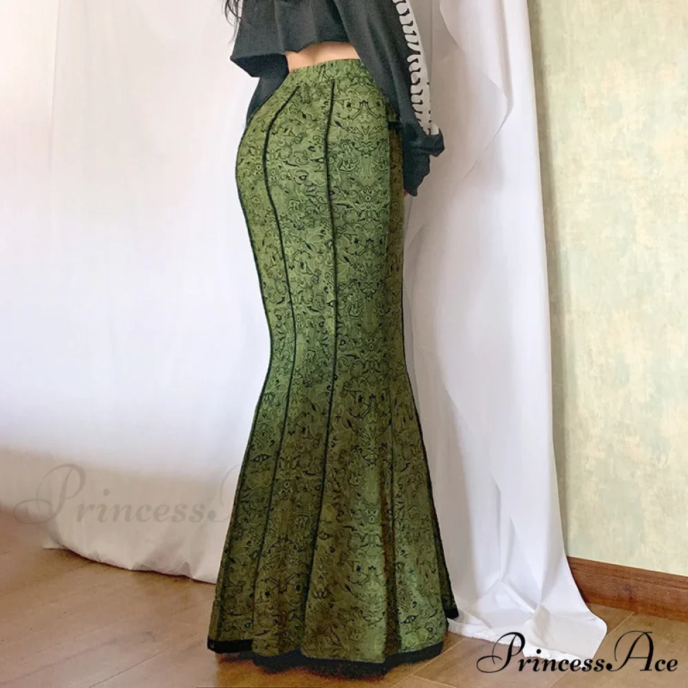 Vintage Long Floral Maxi Skirt - Image 6