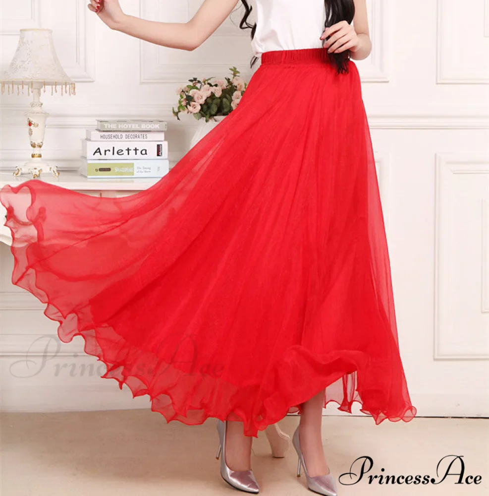 Fashion Chiffon Long Skirts - Image 15