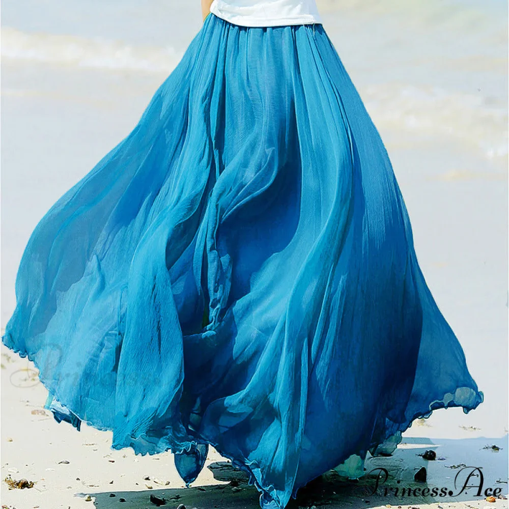 Fashion Chiffon Long Skirts - Image 2